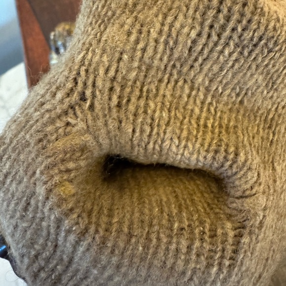 Vintage Christian Dior Brown Leather Driving Gloves, Cashmere Lined, XL - Picture 9 of 10